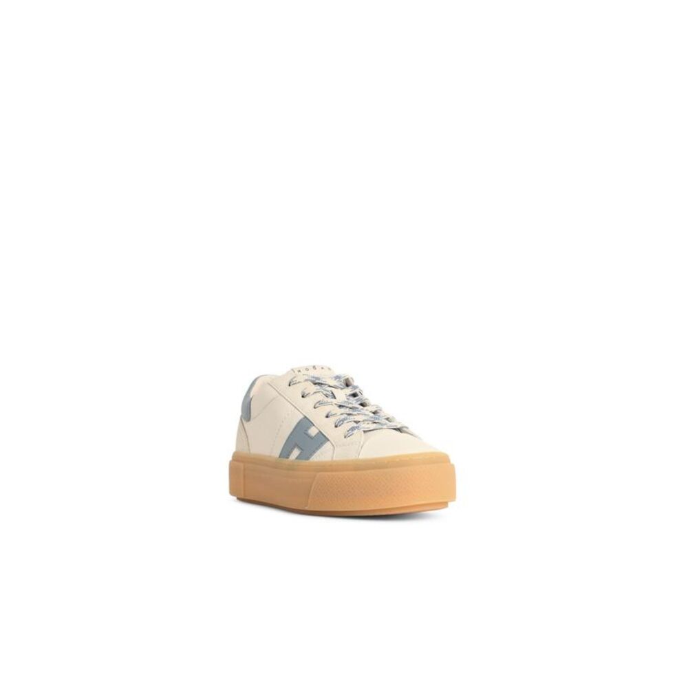 Hogan 'Hogan Crosswind' Ivory Leather Sneakers Women - Picture 2 of 3